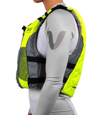 NEW- V3 OCEAN RACING PFD- FLURO YELLOW-GREY