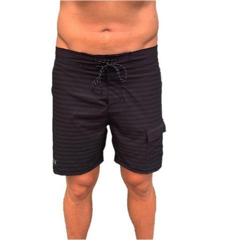 NEW-VAIKOBI PADDLE BOARD SHORTS-BLACK/GREY 00201