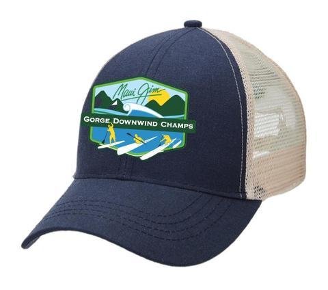 GDWC- BEER TENT TRUCKERS CAP-NAVY/ NATURAL 00174