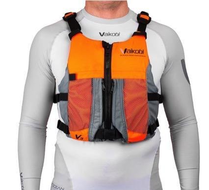 NEW- V3 OCEAN RACING PFD- FLURO ORANGE- GREY 00074