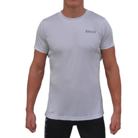 NEW- V OCEAN S/S UV PERFORMANCE TOP- LIGHT GREY 00182