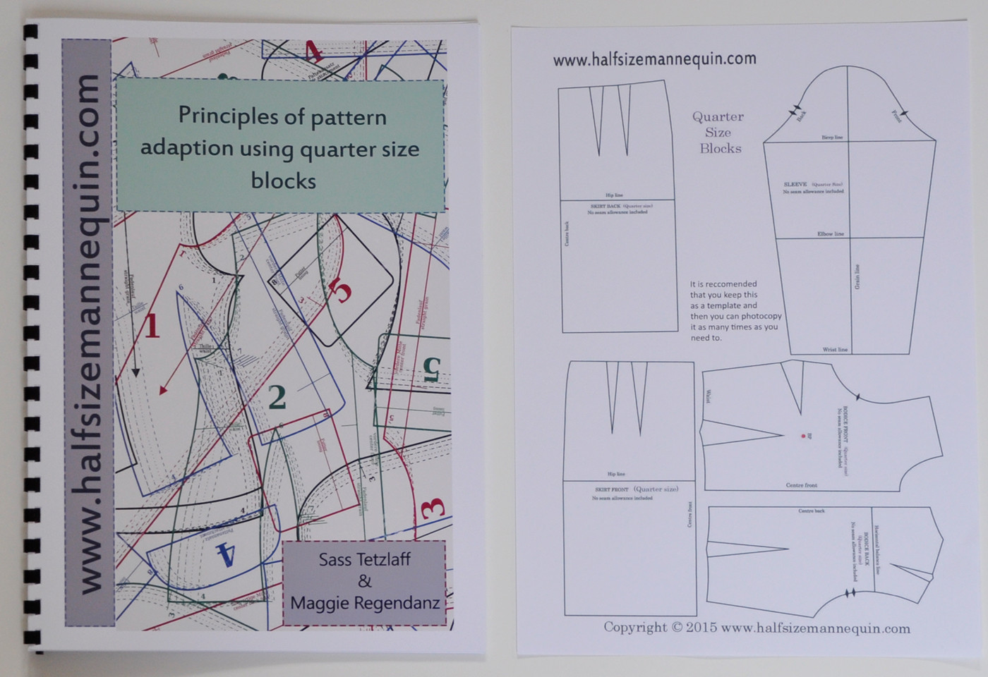 Principles of pattern adaptation using quarter size blocks booklet (Including quarter size block templates) Principles of pattern adaptation using quarter size blocks booklet (Including quarter size block templates)