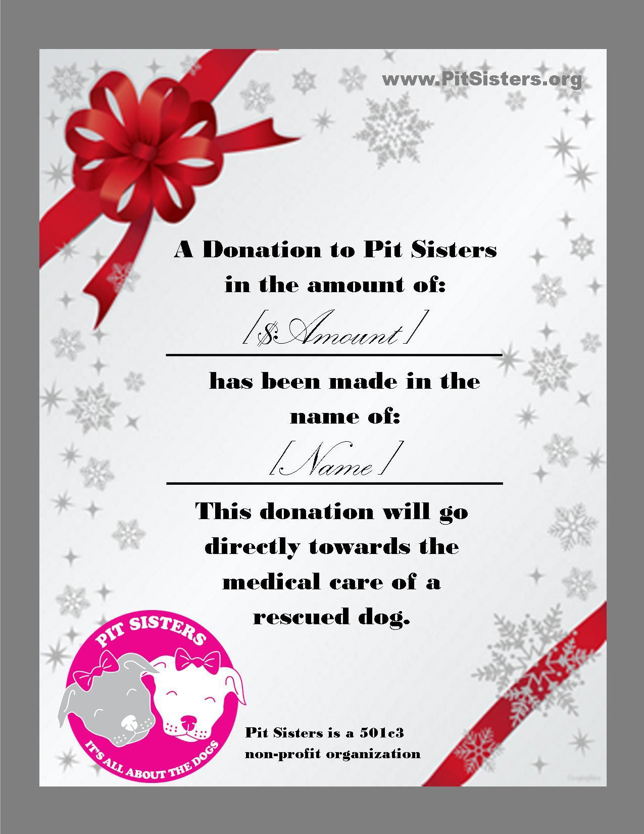 Dog Sponsorship Gift 00051