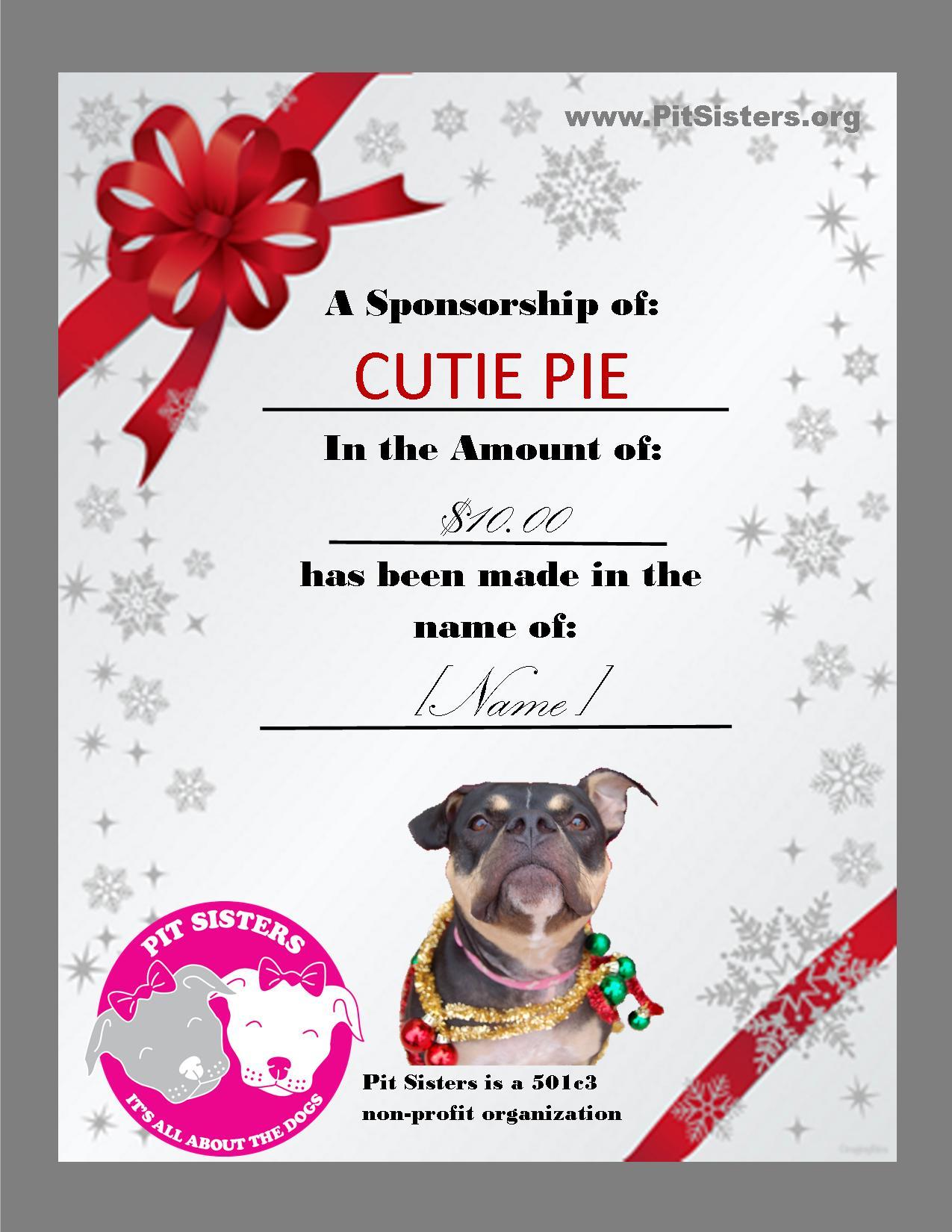 Dog Sponsorship Gift