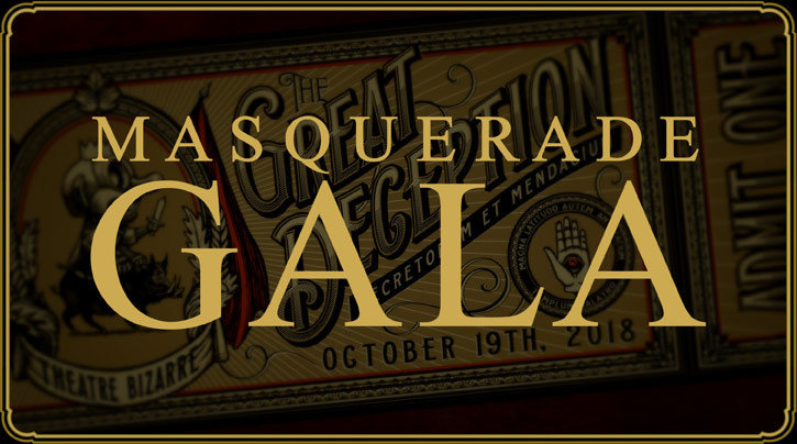 SOLD OUT - Ticket to The Masquerade Gala - October 18, 2019 SOLD OUT - Ticket to The Masquerade Gala - October 18, 2019