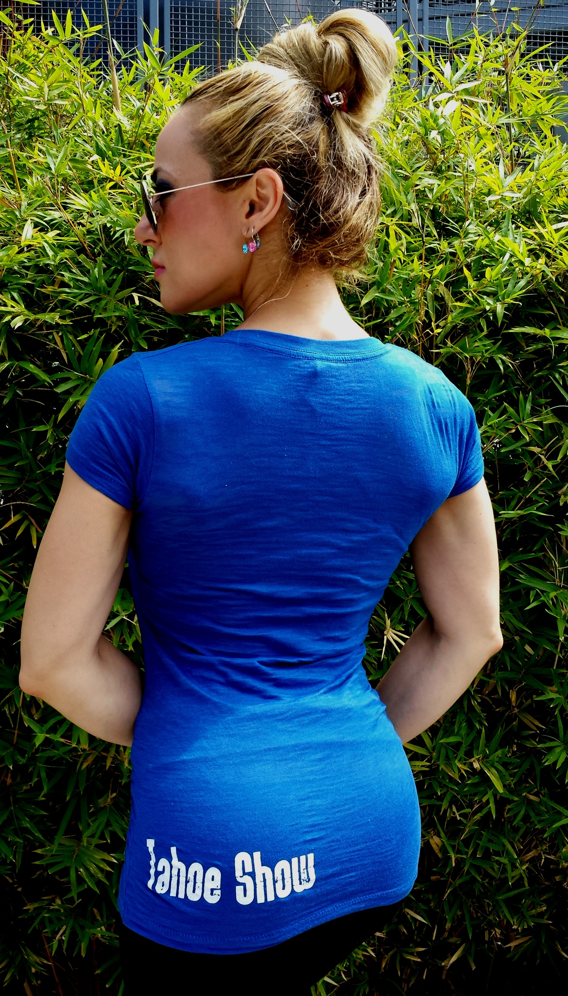 Perfect Fit Burnout Crew T-Shirt - Klein Blue