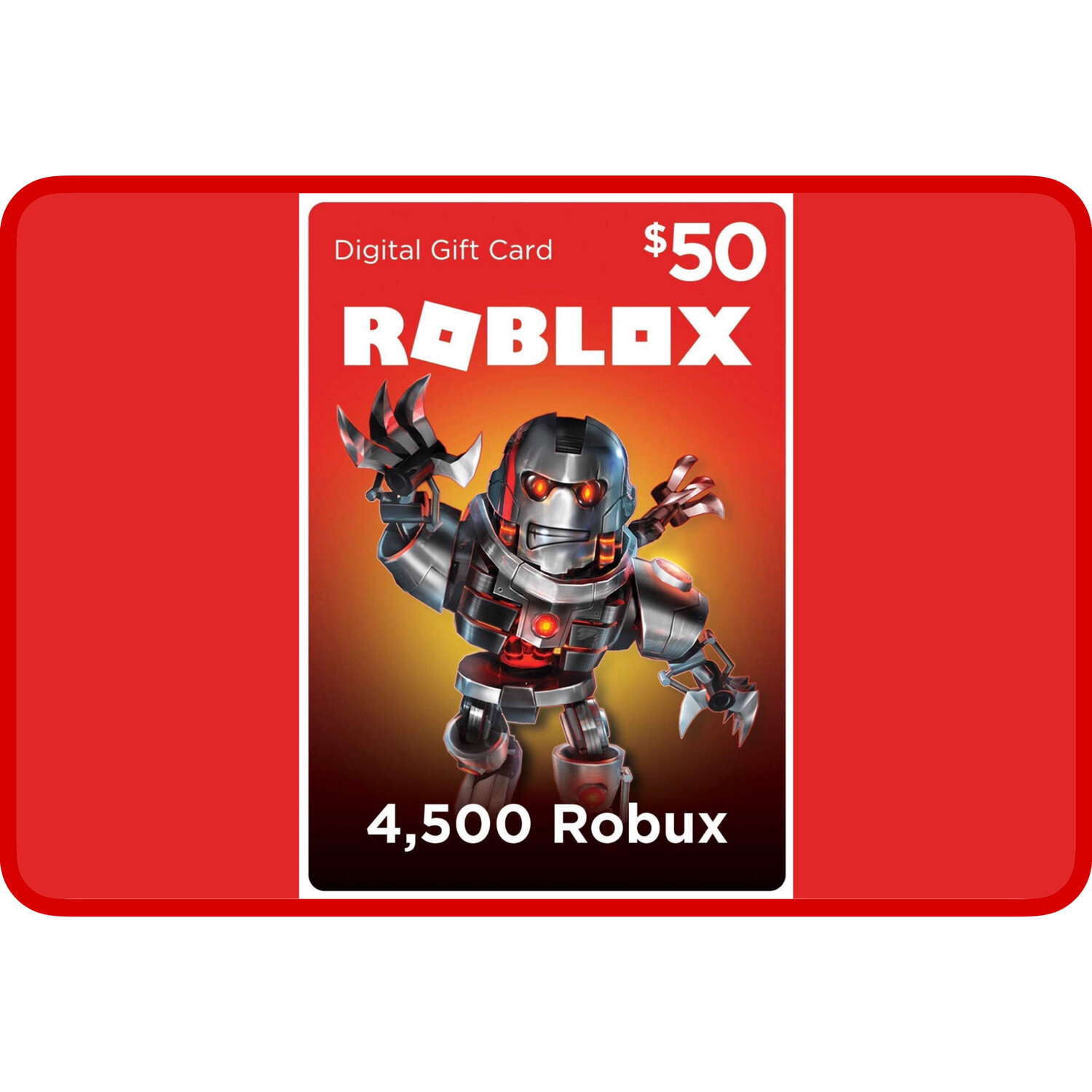 Roblox 50 Game Card 4500 Robux - roblox value types how to get 60m robux