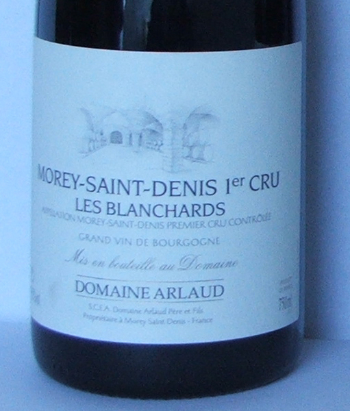 Domain Arlaud Les Blanchards 1er Cru 2004 003