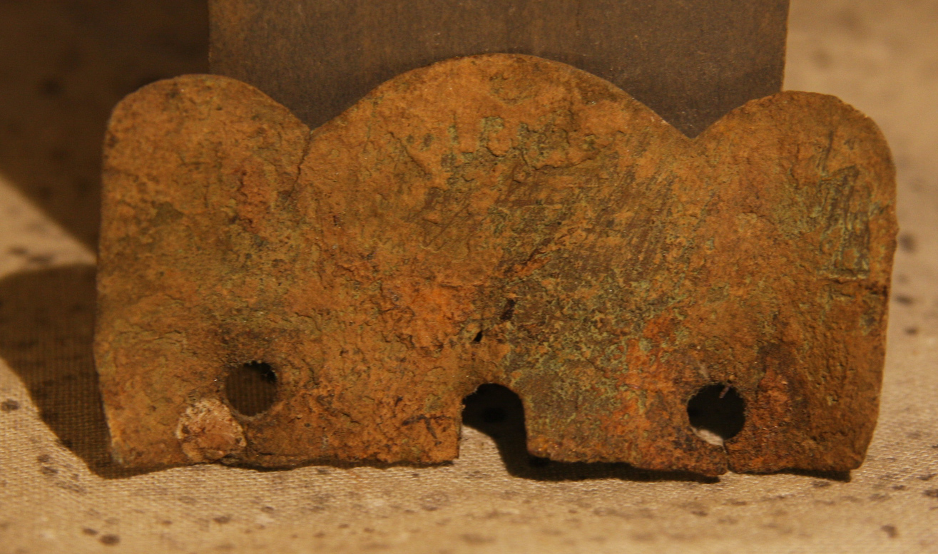 JUST ADDED ON 3/27 - THE BATTLE OF GETTYSBURG / AREA BEHIND THE ROUND TOPS - Piece from a Soldier's Shoulder Scale NG-RT46