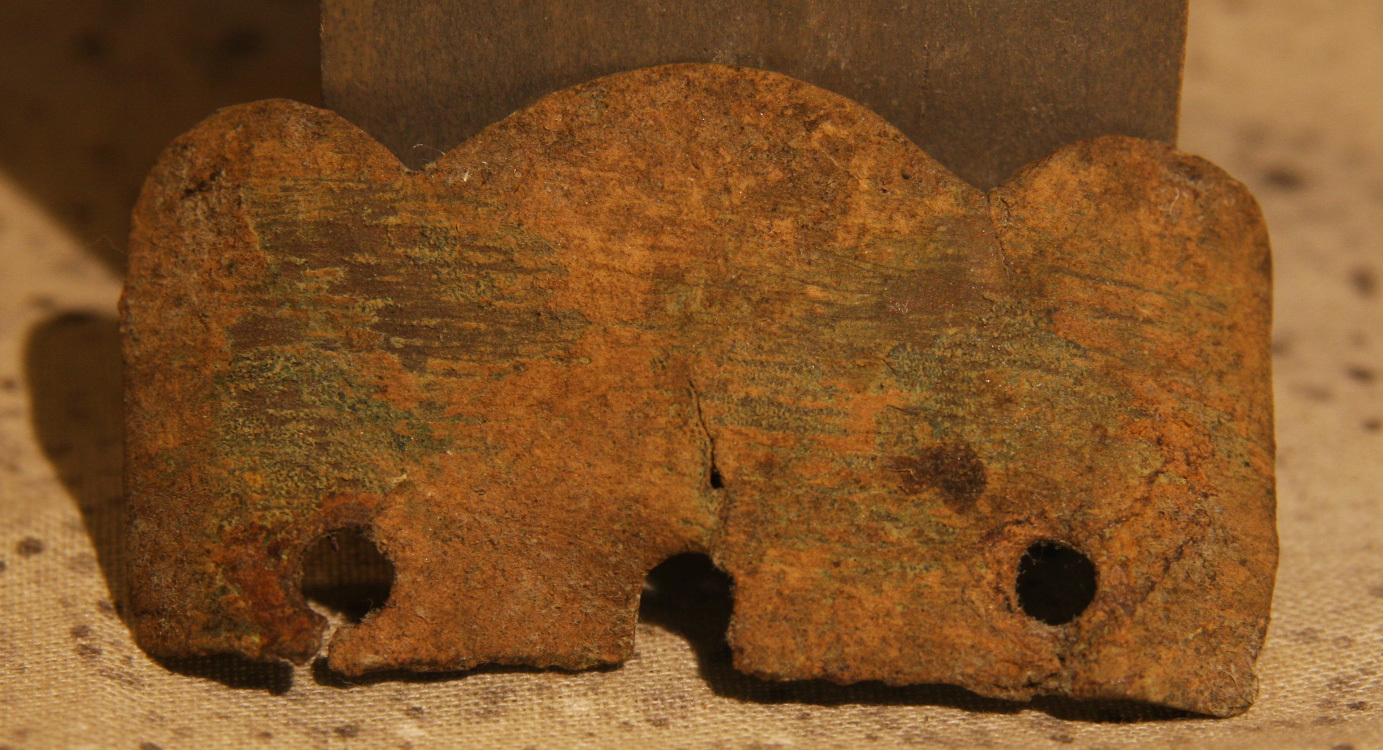 JUST ADDED ON 3/27 - THE BATTLE OF GETTYSBURG / AREA BEHIND THE ROUND TOPS - Piece from a Soldier's Shoulder Scale