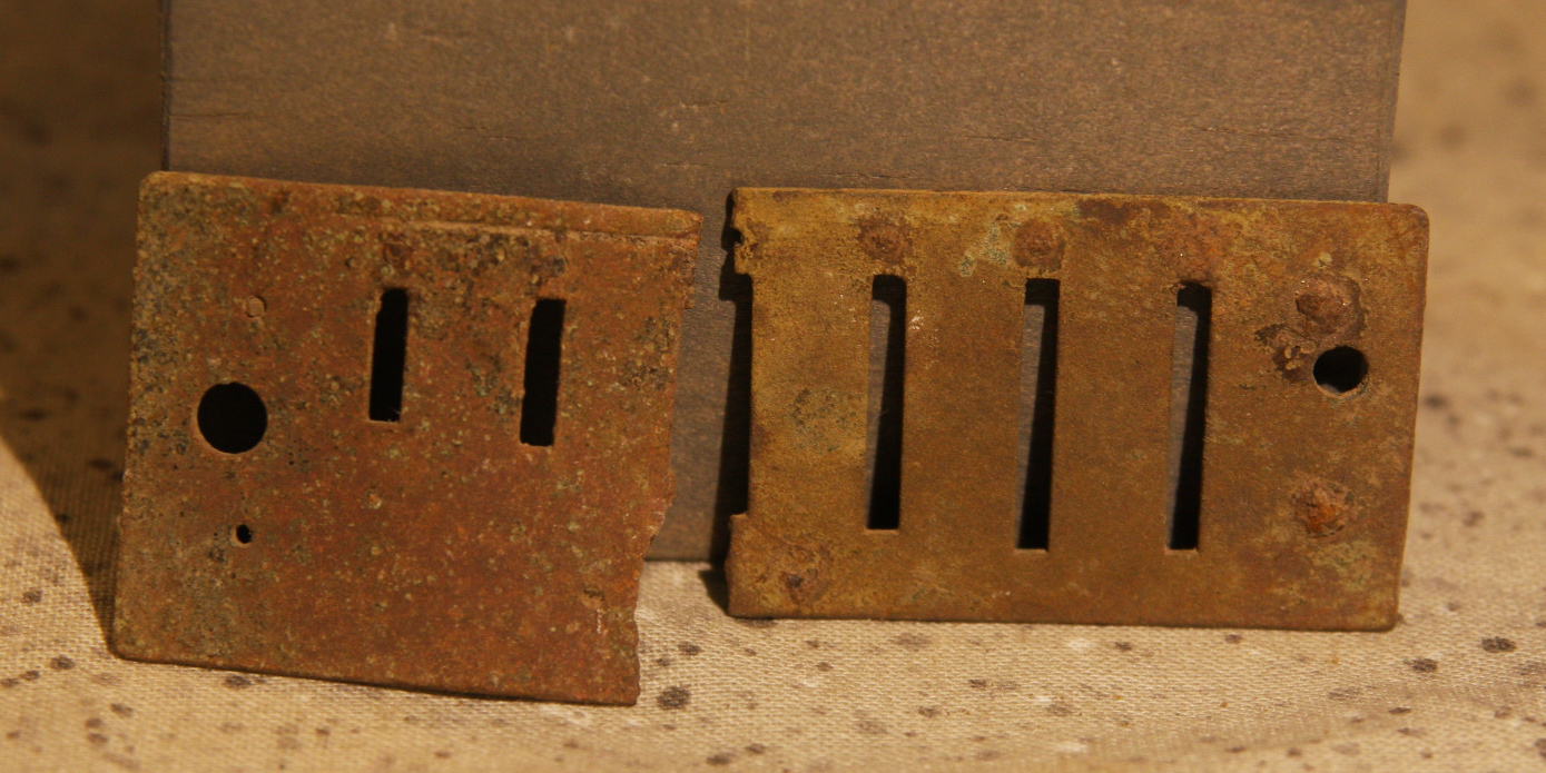 JUST ADDED ON 5/2 - THE BATTLE OF GETTYSBURG / AREA BEHIND THE ROUND TOPS - Two Pieces of Harmonica Reeds NG-RT29