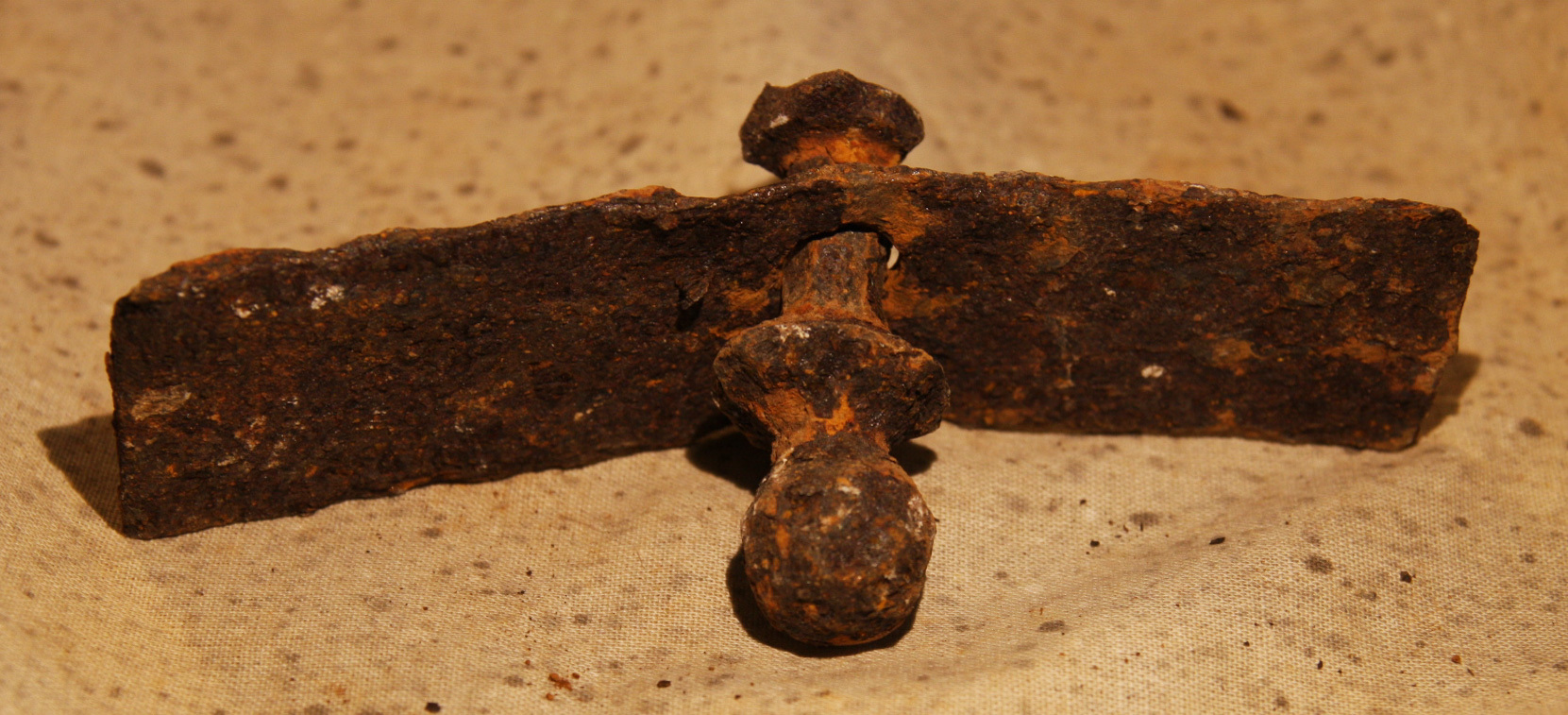 JUST ADDED ON 5/2 - GETTYSBURG - DEVIL'S DEN - ROSENSTEEL FAMILY - Unknown Iron Artifact GRA-IDD43