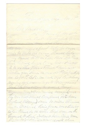 JUST ADDED ON 5/2 - FOUR PAGE CIVIL WAR LETTER WRITTEN BY NORMAN RAY / 33RD MASSACHUSETTS - NOVEMBER 11, 1862 - EXCELLENT CONTENT! - DESCRIPTION OF THE BULL RUN BATTLEFIELD JUST ADDED ON 5/2 - FOUR PAGE CIVIL WAR LETTER WRITTEN BY NORMAN RAY / 33RD MASSACHUSETTS - NOVEMBER 11, 1862 - EXCELLENT CONTENT! - DESCRIPTION OF THE BULL RUN BATTLEFIELD