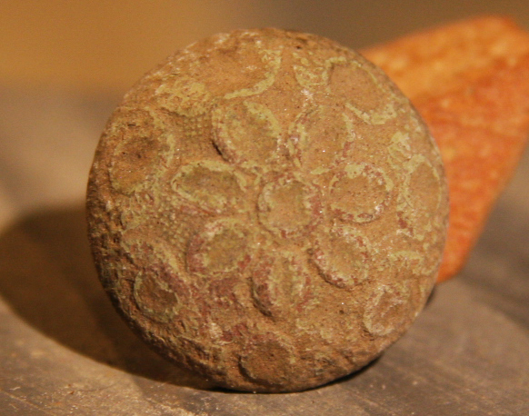JUST ADDED ON 5/9 - GETTYSBURG RETREAT / THE BATTLE OF MONTEREY PASS - Flower Button - Probably Confederate Use NG-MG04
