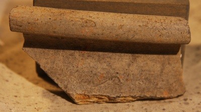 JUST ADDED ON 5/15 - ANCIENT ROMAN EMPIRE / ARCHAEOLOGICAL DIG NEAR TOWCESTER, ENGLAND - A Fragment from the Rim of a Roman Bowl - Archaeologist's Excavation Marks - from an Archaeologist's Collection JUST ADDED ON 5/15 - ANCIENT ROMAN EMPIRE / ARCHAEOLOGICAL DIG NEAR TOWCESTER, ENGLAND - A Fragment from the Rim of a Roman Bowl - Archaeologist's Excavation Marks - from an Archaeologist's Collection