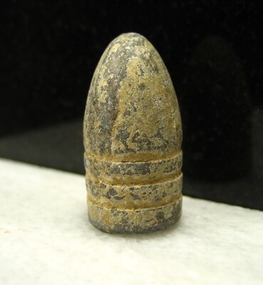 JUST ADDED ON 8/29 - GETTYSBURG / THE HIGH WATER MARK / PICKETT'S CHARGE/ ROSENSTEEL COLLECTION - .58 Caliber Bullet - Appears to be Nose Cast - with Original Horse Soldier Provenance Letter JUST ADDED ON 8/29 - GETTYSBURG / THE HIGH WATER MARK / PICKETT'S CHARGE/ ROSENSTEEL COLLECTION - .58 Caliber Bullet - Appears to be Nose Cast - with Original Horse Soldier Provenance Letter
