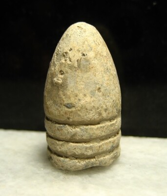JUST ADDED ON 9/19 - BATTLE OF GETTYSBURG / PICKETT'S CHARGE / ROSENSTEEL COLLECTION - .58 Caliber Bullet - possibly Carved - found by John Cullison 1930-1960 JUST ADDED ON 9/19 - BATTLE OF GETTYSBURG / PICKETT'S CHARGE / ROSENSTEEL COLLECTION - .58 Caliber Bullet - possibly Carved - found by John Cullison 1930-1960