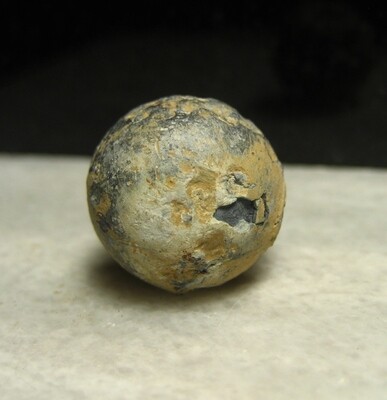 JUST ADDED ON 10/3 - BATTLE OF GETTYSBURG / PICKETT'S CHARGE / ROSENSTEEL COLLECTION - Musket Ball or Case Shot - found by John Cullison 1930-1960 JUST ADDED ON 10/3 - BATTLE OF GETTYSBURG / PICKETT'S CHARGE / ROSENSTEEL COLLECTION - Musket Ball or Case Shot - found by John Cullison 1930-1960