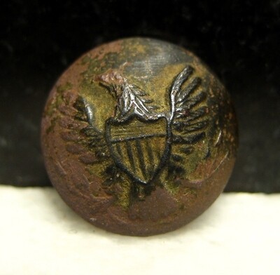 JUST ADDED ON 10/15 - MCPHERSON'S WOODS / THE BATTLE OF GETTYSBURG / RECOVERED BY SYDNEY KERKSIS - Eagle Cuff Button - Recovered in October, 1959 JUST ADDED ON 10/15 - MCPHERSON'S WOODS / THE BATTLE OF GETTYSBURG / RECOVERED BY SYDNEY KERKSIS - Eagle Cuff Button - Recovered in October, 1959