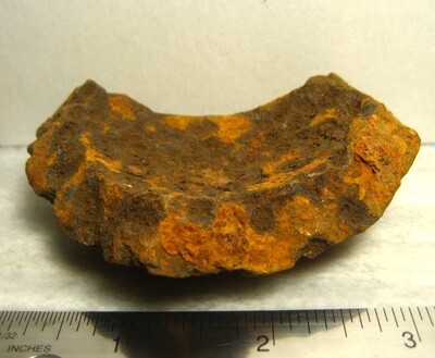 JUST ADDED ON 11/6 - GETTYSBURG - HETH'S DIVISION / HERR'S RIDGE - ROSENSTEEL FAMILY - Large Fragment from a 12-Pound Spherical Artillery Shell JUST ADDED ON 11/6 - GETTYSBURG - HETH'S DIVISION / HERR'S RIDGE - ROSENSTEEL FAMILY - Large Fragment from a 12-Pound Spherical Artillery Shell