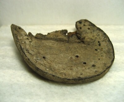 JUST ADDED ON 1/8 - NASHVILLE - PIECE FROM THE HEEL OF A CIVIL WAR SOLDIER'S BROGAN - Recovered in the 1990s during Construction of the Titan's Nissan Stadium JUST ADDED ON 1/8 - NASHVILLE - PIECE FROM THE HEEL OF A CIVIL WAR SOLDIER'S BROGAN - Recovered in the 1990s during Construction of the Titan's Nissan Stadium