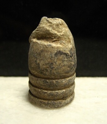 JUST ADDED ON 1/8 - ANTIETAM / THE BATTLE OF BLACKFORD'S FORD / WENTWORTH MILITARY ACADEMY COLLECTION - .58 Caliber Bullet - Unusual - Possibly in a Fire - found in 1959 JUST ADDED ON 1/8 - ANTIETAM / THE BATTLE OF BLACKFORD'S FORD / WENTWORTH MILITARY ACADEMY COLLECTION - .58 Caliber Bullet - Unusual - Possibly in a Fire - found in 1959