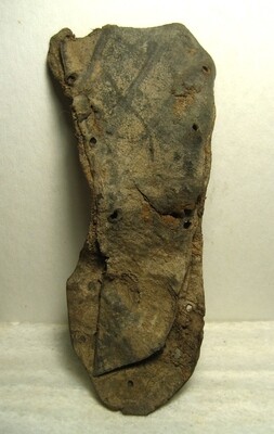 JUST ADDED ON 1/8 - NASHVILLE - LARGE PIECE FROM THE INSOLE OF A CIVIL WAR SOLDIER'S BROGAN - Recovered in the 1990s during Construction of the Titan's Nissan Stadium JUST ADDED ON 1/8 - NASHVILLE - LARGE PIECE FROM THE INSOLE OF A CIVIL WAR SOLDIER'S BROGAN - Recovered in the 1990s during Construction of the Titan's Nissan Stadium
