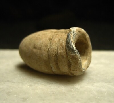 JUST ADDED ON 2/5 - BATTLE OF GETTYSBURG / AREA JUST WEST OF REYNOLD'S WOODS & MCPHERSON'S RIDGE - ROSENSTEEL COLLECTION - Fired .58 Caliber Bullet - Rear Impact JUST ADDED ON 2/5 - BATTLE OF GETTYSBURG / AREA JUST WEST OF REYNOLD'S WOODS & MCPHERSON'S RIDGE - ROSENSTEEL COLLECTION - Fired .58 Caliber Bullet - Rear Impact