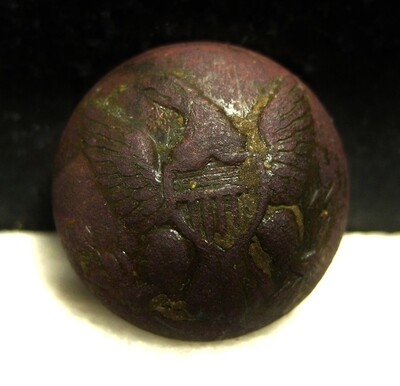 JUST ADDED ON 4/1 - MCPHERSON'S WOODS / THE BATTLE OF GETTYSBURG / RECOVERED BY SYDNEY KERKSIS - Eagle Coat Button - Recovered in October, 1959 JUST ADDED ON 4/1 - MCPHERSON'S WOODS / THE BATTLE OF GETTYSBURG / RECOVERED BY SYDNEY KERKSIS - Eagle Coat Button - Recovered in October, 1959
