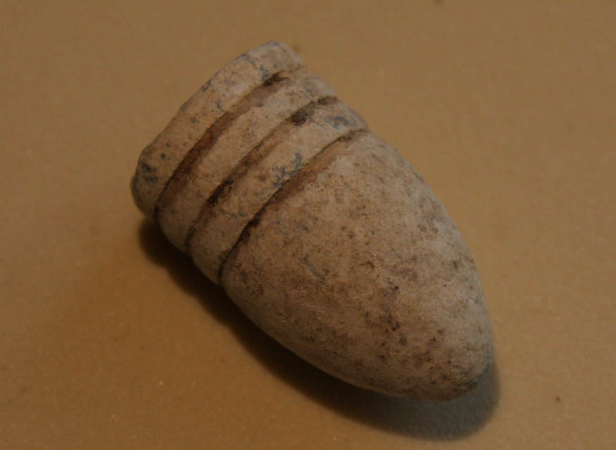 CLEARANCE - Gettysburg - 1ST DAY'S BATTLE - MEHRING FARM JUST WEST OF REYNOLDS' AVENUE (HERBST FARM?)- Dropped Washington Arsenal Bullet - The ROSENSTEEL COLLECTION - found in 1963 GR-MF25a