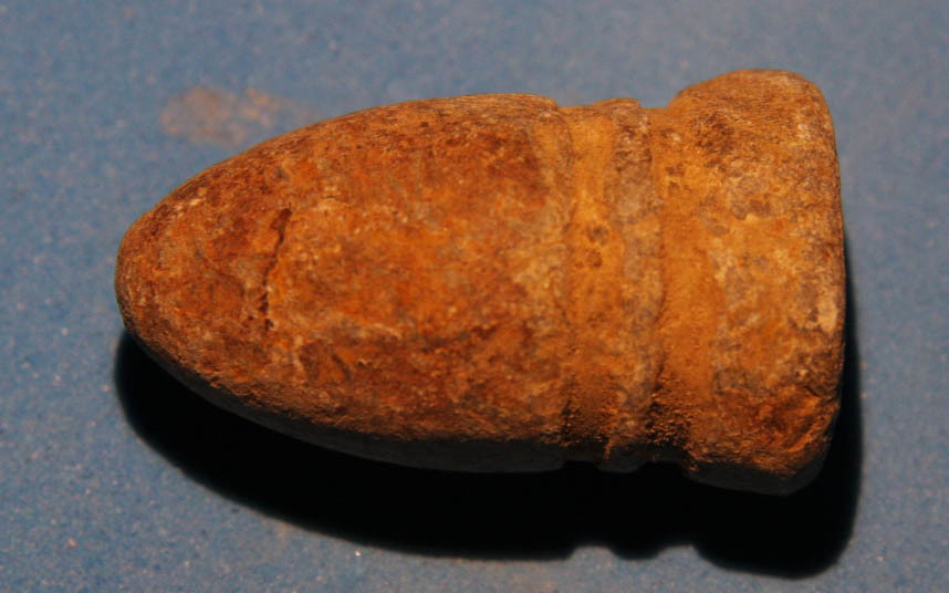 JUST ADDED ON 12/10 - GETTYSBURG - 1ST DAY'S BATTLE - MEHRING FARM JUST WEST OF REYNOLDS' AVENUE (HERBST FARM?)- Dropped Confederate Gardner Bullet - The ROSENSTEEL COLLECTION - found in 1963 GR-MF27