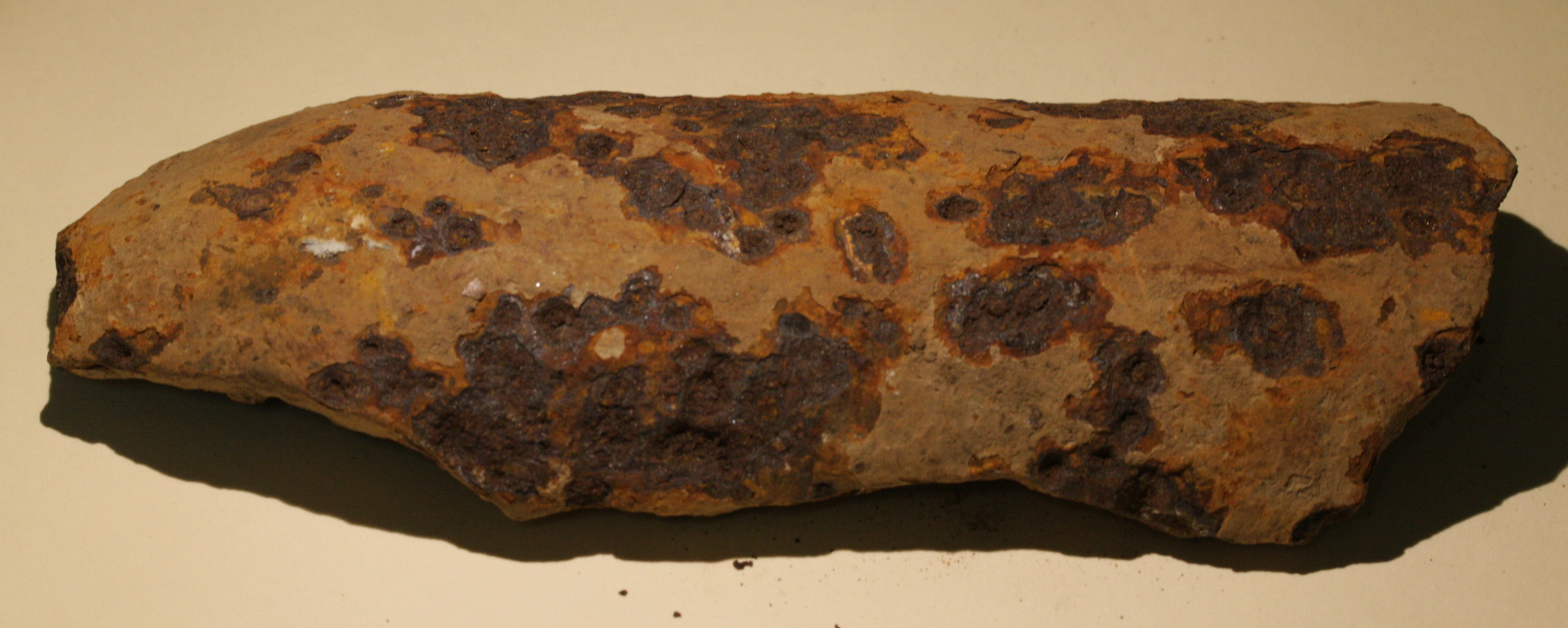 JUST ADDED ON 9/1 - GETTYSBURG - CEMETERY RIDGE / PENNSYLVANIA MEMORIAL - ROSENSTEEL FAMILY - Really Large Artillery Shell Fragment - almost Half of the Shell GR-IRPATH10