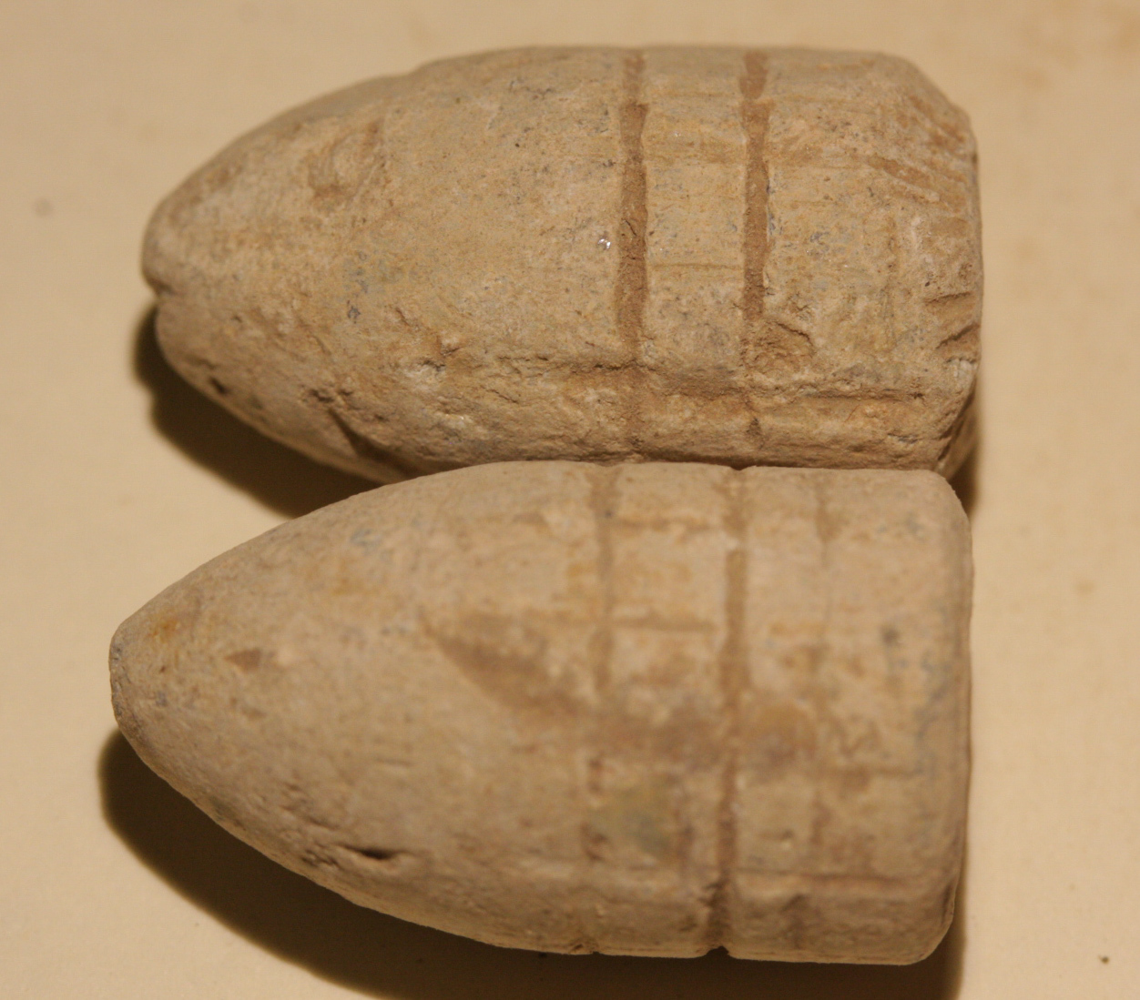 JUST ADDED ON 10/26 - RUDE'S HILL / 1862 CS SITE / 1864 BATTLE - Two Fired Spencer Bullets WB-RH07