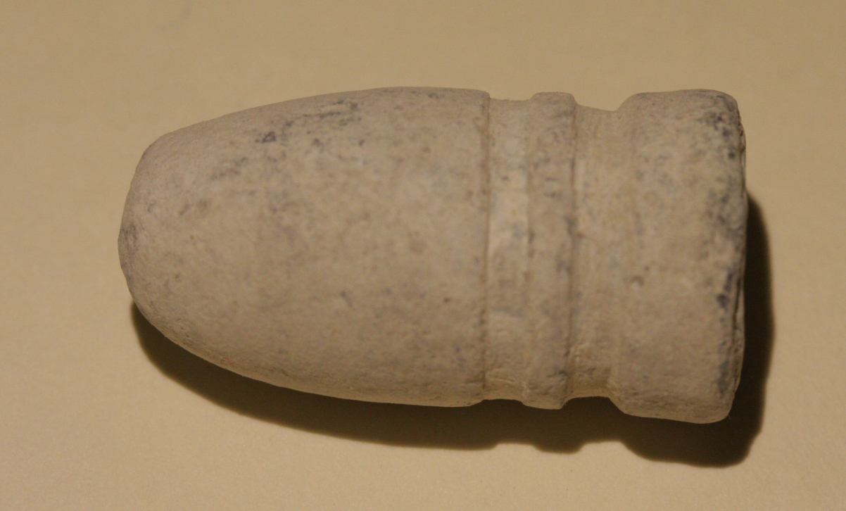 JUST ADDED ON 11/2 - GETTYSBURG / EMMITSBURG ROAD / AREA OF EXTREME RIGHT FLANK OF THE CONFEDERATE ARMY - Pulled/Misfired Confederate .54 Caliber Gardner Bullet GR-ERGA02