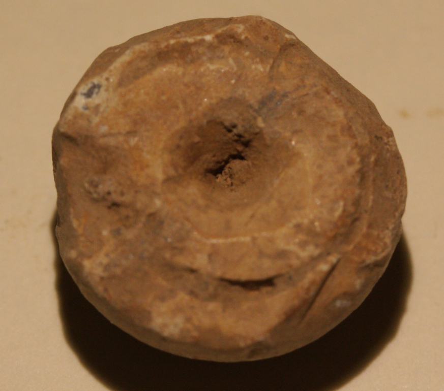 JUST ADDED ON 11/16 - GETTYSBURG / SOUTH CAROLINA CAMP / CHAMBERSBURG PIKE - Soldier Carved Round Ball GR-CPSC07