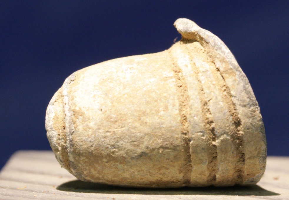 JUST ADDED ON 4/13 - GETTYSBURG - DEVIL'S DEN - ROSENSTEEL FAMILY - Rear Impact Fired Bullet with Ram Rod Mark GR-IRDDH46
