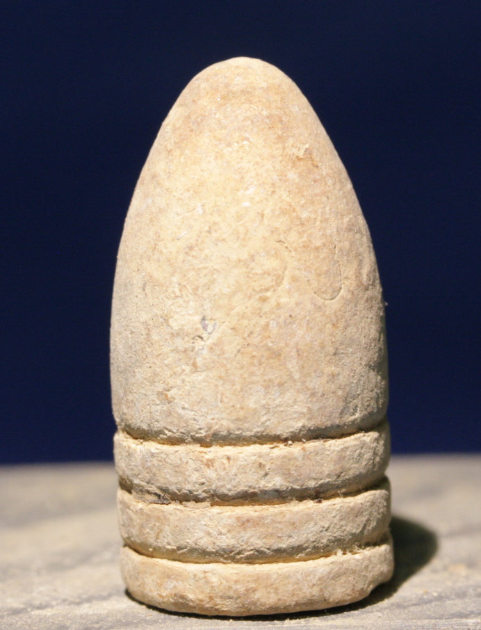 JUST ADDED ON 6/1 - GETTYSBURG - SADDLE BETWEEN LITTLE ROUND TOP & BIG ROUND TOP - ROSENSTEEL FAMILY - .54 Caliber Bullet