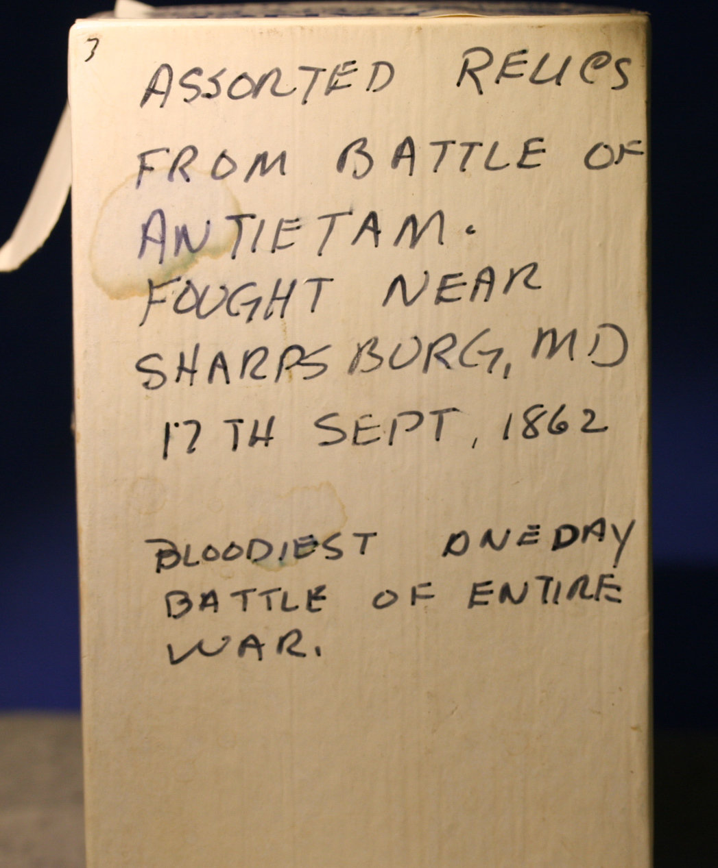 JUST ADDED ON 9/14 - THE BATTLE OF ANTIETAM - .69 Caliber Round Ball - From an Old Relic Hunter's Boxed / Identified Collection