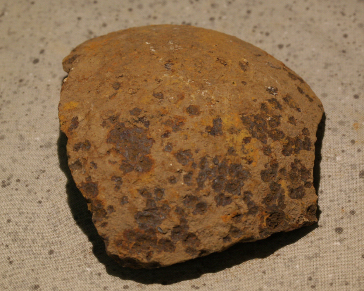 JUST ADDED ON 9/21 - GETTYSBURG - DEVIL'S DEN - ROSENSTEEL FAMILY - Nice Sized Fragment of a 12 Pound Spherical artillery shell GR-IRDDH77