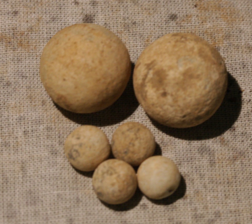 JUST ADDED ON 11/15 - CULPEPER, VIRGINIA - Two .69 Caliber Round Balls and Four Buck Shot WB-CLP16