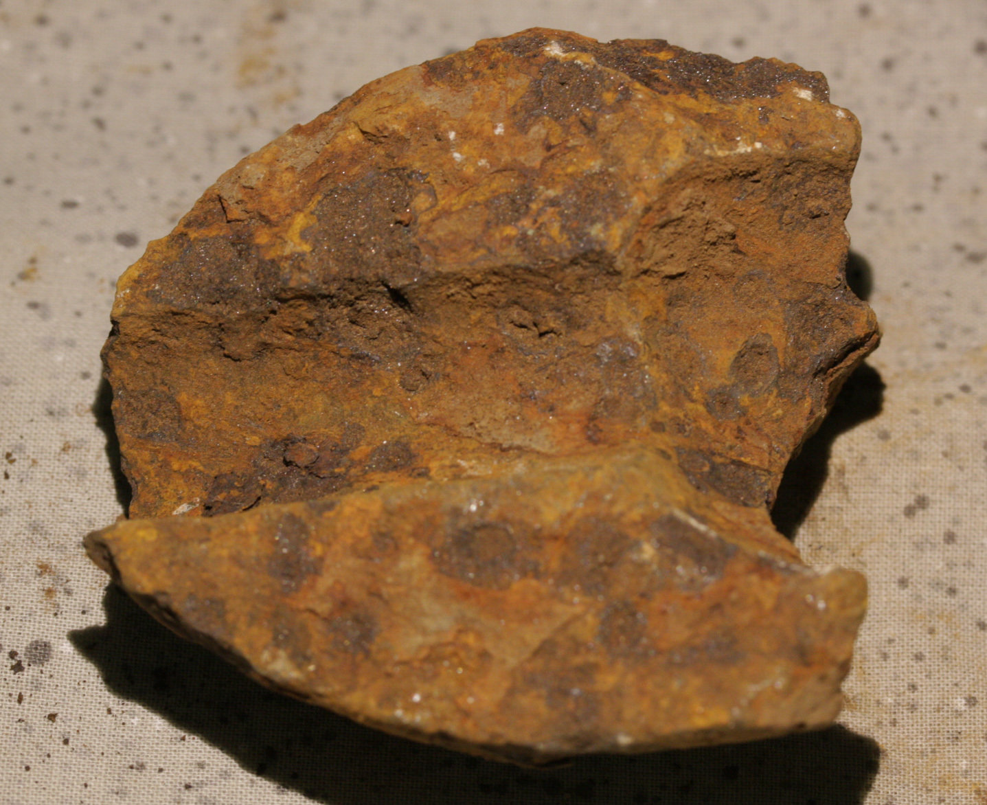 JUST ADDED ON 1/3 - GETTYSBURG - SEMINARY RIDGE NEAR THE VIRGINIA MEMORIAL - ROSENSTEEL FAMILY COLLECTION - Large Fragment from the Nose of an Artillery Shell GR-IRXV02