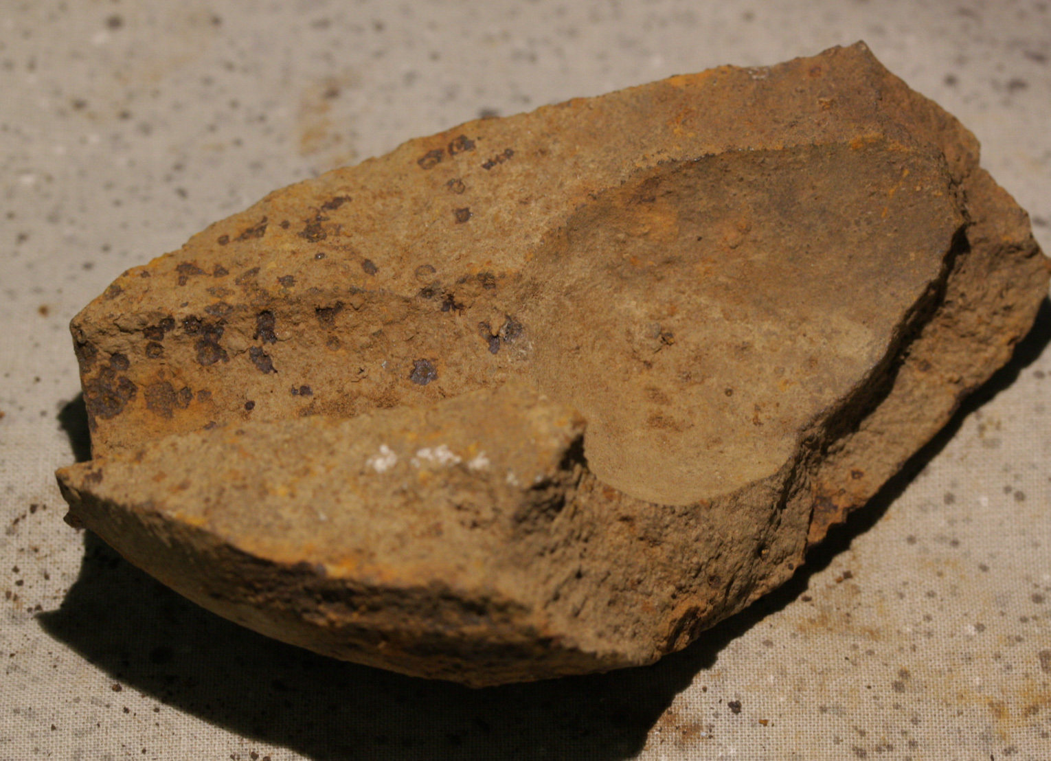 JUST ADDED ON 1/24 - GETTYSBURG - DEVIL'S DEN - ROSENSTEEL FAMILY - Large Fragment from the Nose of an Artillery Shell GR-IRXDD01