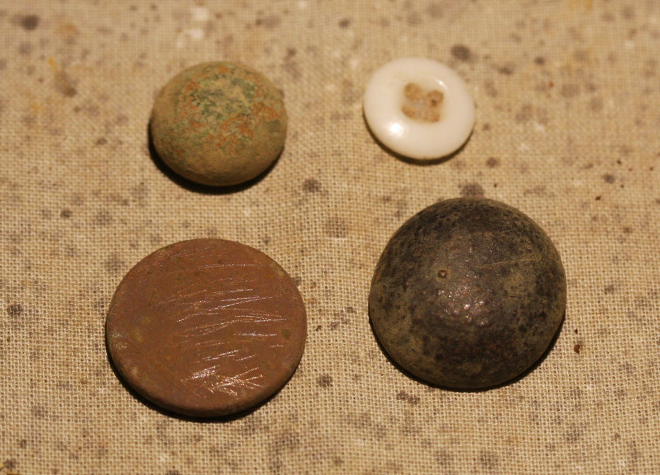 JUST ADDED ON 2/28 - 1862-1863 UNION WINTER CAMP IN STAFFORD, VIRGINIA - Four Relics RGH-STF12