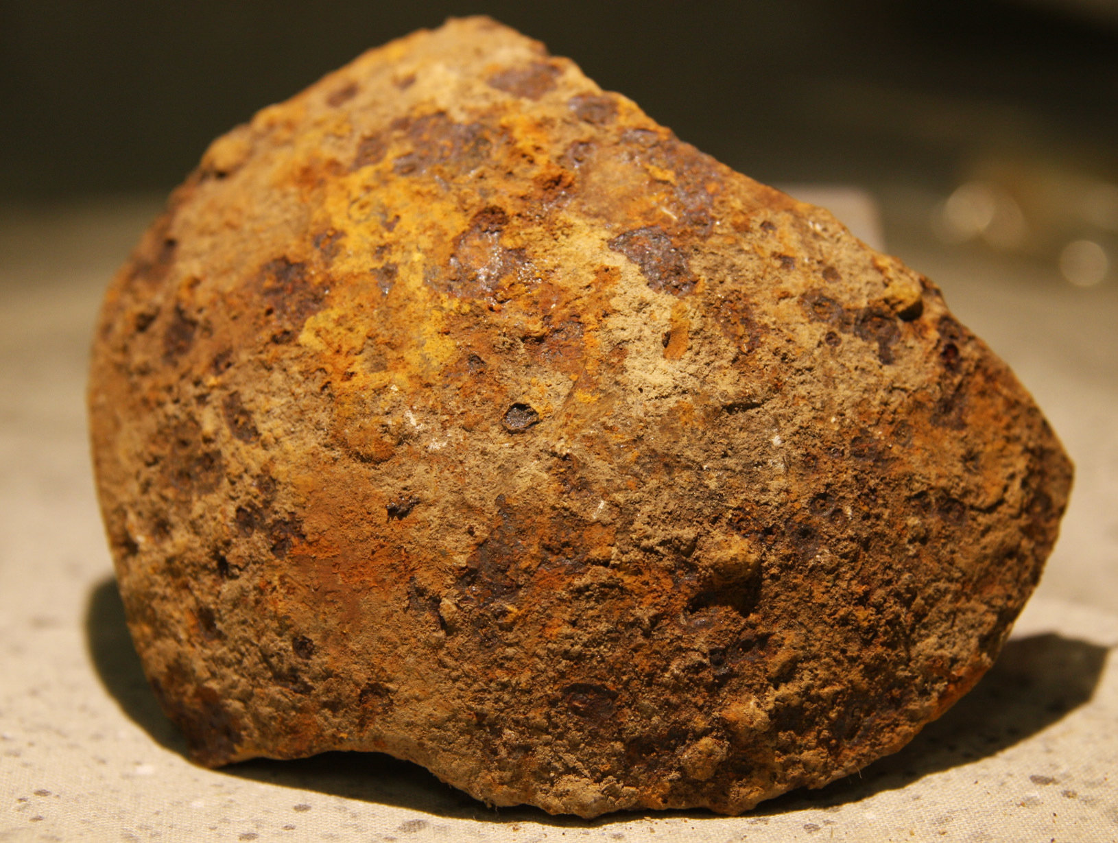 JUST ADDED ON 5/16 - GETTYSBURG - SEMINARY RIDGE NEAR THE VIRGINIA MEMORIAL - ROSENSTEEL FAMILY COLLECTION - Large Fragment of a 12 Pound Spherical Artillery Shell GR-IRXV05