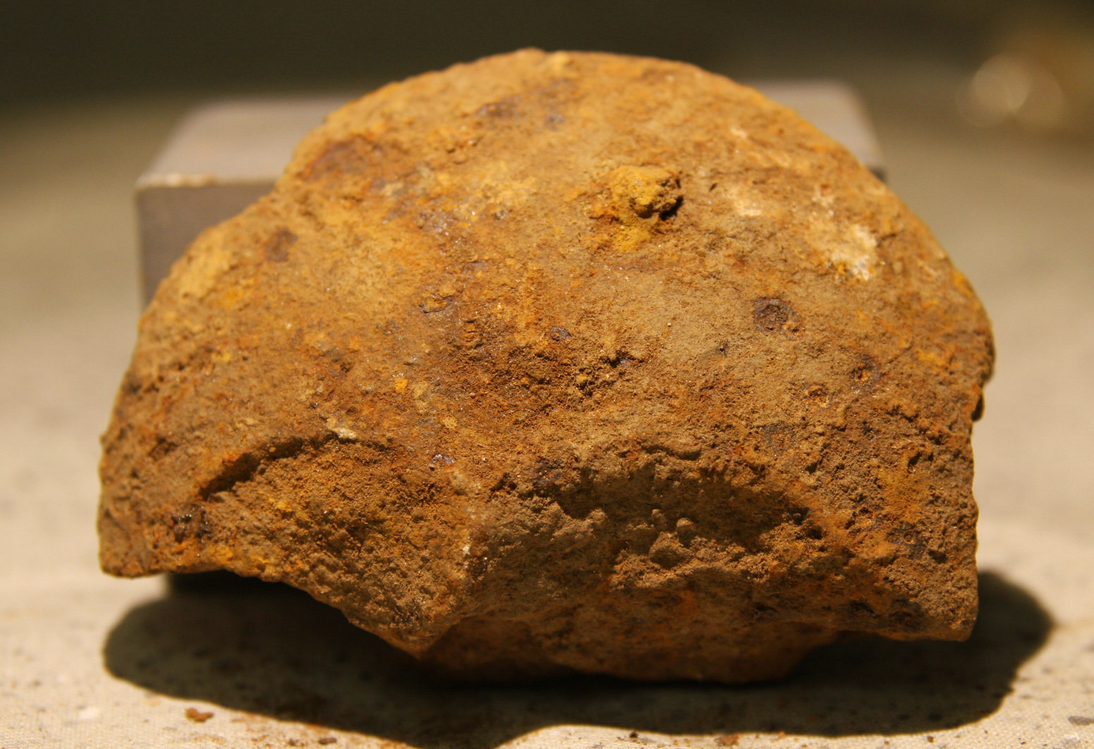 JUST ADDED ON 5/16 - GETTYSBURG - SEMINARY RIDGE NEAR THE VIRGINIA MEMORIAL - ROSENSTEEL FAMILY COLLECTION - Fragment of the Base Cup of a Hotchkiss Artillery Shell GR-IRXV07