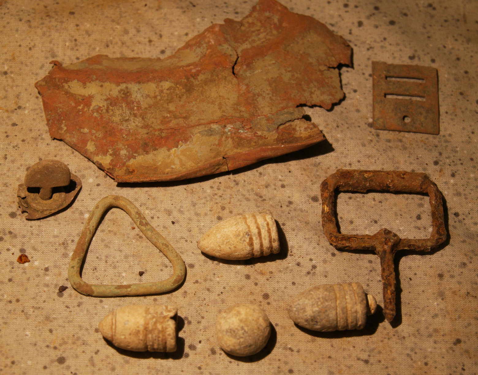 JUST ADDED ON 5/23 - THE BATTLE OF SHILOH - Group of 9 Artifacts C-SH01