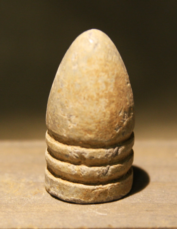 JUST ADDED ON 5/31 - GETTYSBURG / WEST CONFEDERATE AVENUE / SEMINARY RIDGE / ROSENSTEEL COLLECTION- .58 Caliber Bullet - found by Ellwood Cullison in 1959 GR-WC100