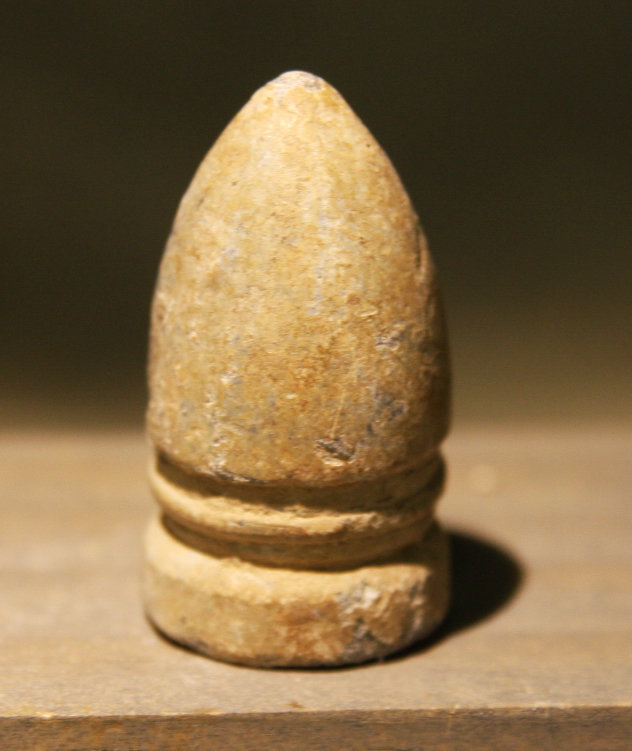 JUST ADDED ON 5/31 - GETTYSBURG / WEST CONFEDERATE AVENUE / SEMINARY RIDGE / ROSENSTEEL COLLECTION- Confederate Gardner Bullet - found by Ellwood Cullison in 1959 GR-WC101