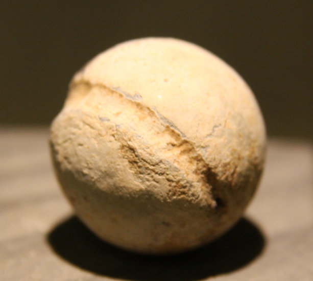JUST ADDED ON 6/4 - ANTIETAM / BURNSIDE'S BRIDGE - .69 Caliber Round Ball - Soldier Carved? A-BB08