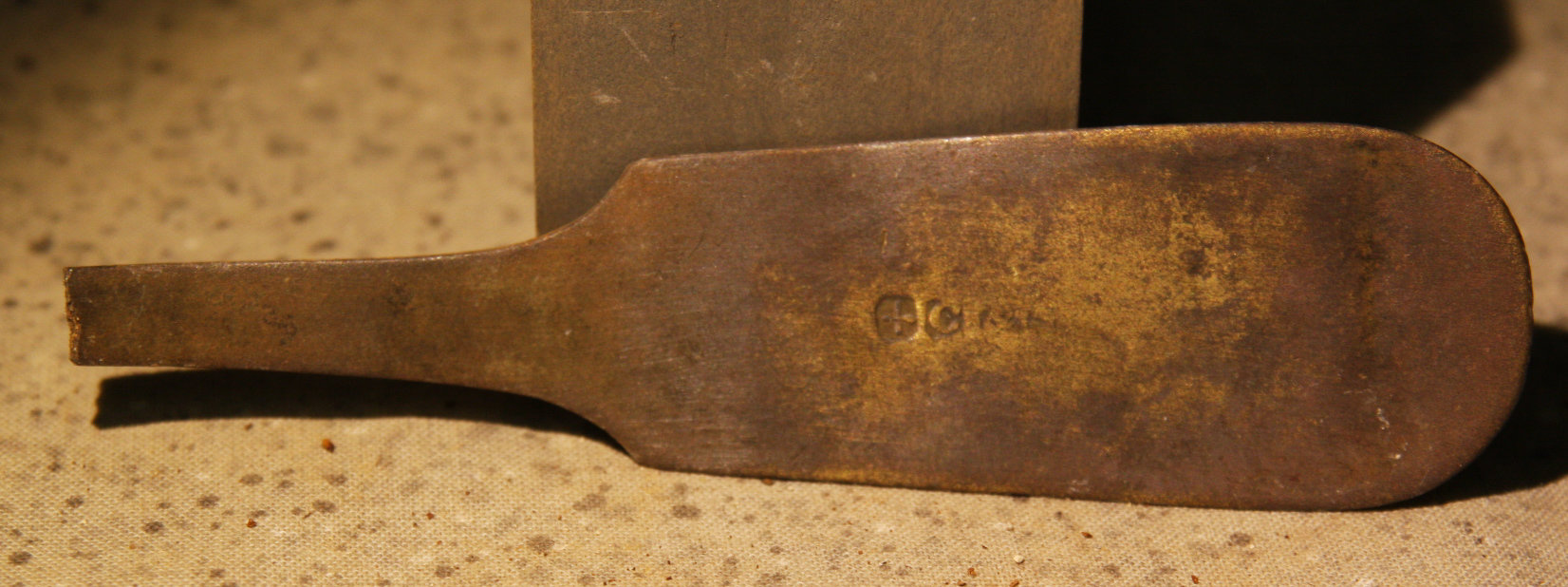 JUST ADDED ON 6/10 - GETTYSBURG - LITTLE ROUND TOP - ROSENSTEEL FAMILY - Piece of a Large Brass Spoon GRH-ILT100A